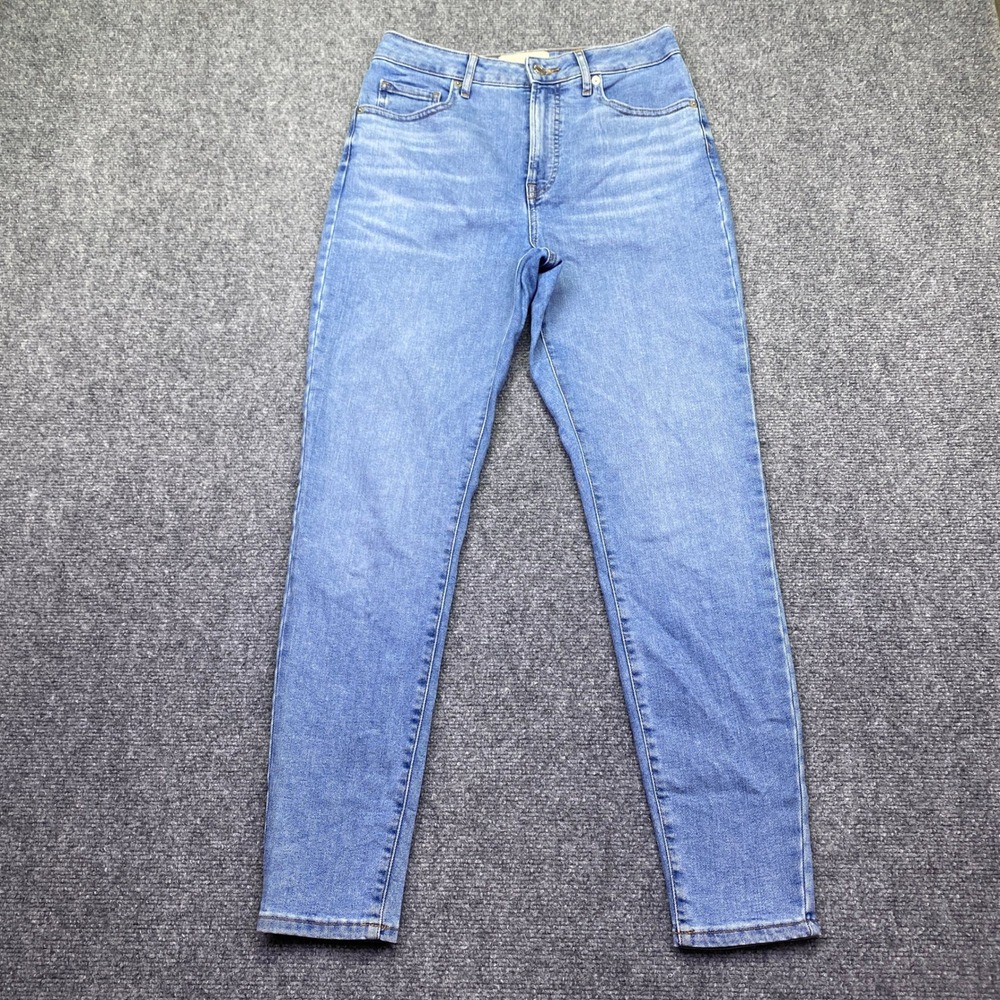 Everlane The Curvy High-Rise Skinny Jean Blue Denim Size 28 Regular Grunge